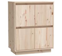 Vidaxl Buffet 60x34x75 Cm Bois Massif De Pin Marron