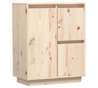 Vidaxl Buffet 60x34x75 Cm Bois Massif De Pin Marron