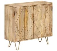 Vidaxl Buffet 80x30x75 Cm Bois De Manguier Solide Marron