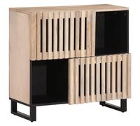 vidaXL Buffet 80x34x75 cm Bois Massif de manguier, Meuble de Rangement, Meuble de Rangement de Cuisine, Placard, Meuble Buffet, Meuble d'entrée