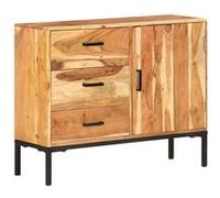 vidaXL Buffet Armoire Latérale Meuble de Rangement Armoire de Rangement Salle de Séjour Maison Intérieur 88x30x73 cm Bois d'Acacia Massif