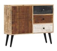 vidaXL Buffet 88x30x73 cm Bois de manguier massif282876 Brun G