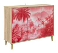 vidaXL Buffet Aachen Sonoma 102 x 33 x 75 cm Bois d'ingénierie, Buffet rectangulaire Moderne, Meuble de Rangement Tendance pour Salon et Salle à Manger, Solution Pratique pour la Maison