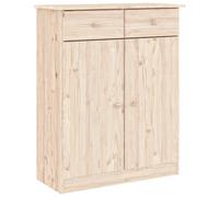 Vidaxl Buffet Alta 77x35x188 Cm Bois Massif De Pin Marron