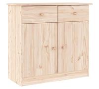Vidaxl Buffet Alta 77x35x73 Cm Bois Massif De Pin Marron
