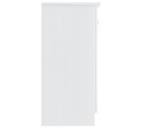 Vidaxl Buffet Alta Blanc 112x35x73 Cm Bois Massif De Pin Blanc