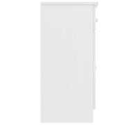 Vidaxl Buffet Alta Blanc 77x35x73 Cm Bois Massif De Pin Blanc