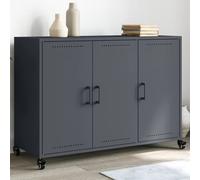 Vidaxl Buffet Anthracite 100,5x39x72 Cm Acier Laminé À Froid Multicolore