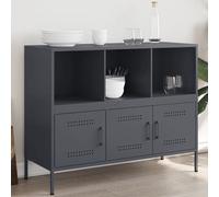vidaXL Buffet anthracite 100,5x39x79 cm acier