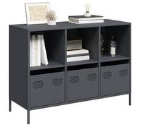 vidaXL Buffet anthracite 101,5x39x73,5 cm acier laminé à froid