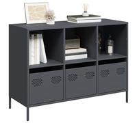 Vidaxl Buffet Anthracite 101,5x39x73,5 Cm Acier Laminé À Froid Multicolore