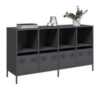 vidaXL Buffet anthracite 135x39x73,5 cm en acier laminé à froid