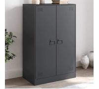 Vidaxl Buffet Anthracite 67x39x107 Cm Acier Gris