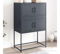 vidaXL Buffet anthracite 68,5x38,5x107 cm en acier