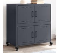 Vidaxl Buffet Anthracite 68x39x72 Cm Acier Multicolore