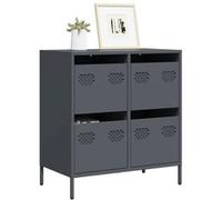 Buffet anthracite 68x39x73,5 cm acier laminé à froid, meuble de rangement, meuble de rangement de cuisine, meuble de 851258