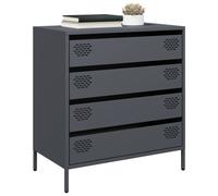 vidaXL Buffet Anthracite 68x39x73,5 cm Acier laminé à Froid, Meuble de Rangement, Meuble de Rangement de Cuisine, Meuble de Rangement de Salon