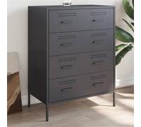 vidaXL Buffet anthracite 68x39x89 cm acier