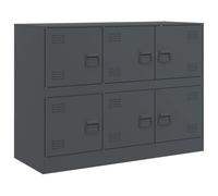 Vidaxl Buffet Anthracite 99x39x73 Cm Acier Gris