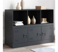 Buffet Armoire Placard Organisateur Salle de Séjour Intérieur Acier vidaXL