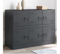 vidaXL Buffet 99 x 39 x 73 cm en acier Anthracite