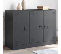 vidaXL Buffet Anthracite 99x39x73 cm Acier, Armoire, Armoire latérale, Armoire de Rangement, armoires, Placard, Buffet Haut, Organisateur de Maison