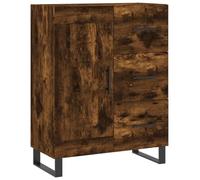 Vidaxl Buffet Chêne Fumé 69,5x34x90 Cm Bois D'ingénierie Multicolore
