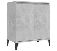 Vidaxl Buffet Gris Béton 60x35x70 Cm Aggloméré Gris