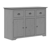 vidaXL Buffet BODO gris en pin massif 115×43×79,5 cm
