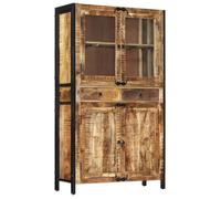 vidaXL Buffet, Armoire avec Compartiments, Meuble de Rangement Salon Salle de Séjour Intérieur, Industriel, Bois de Manguier 351709
