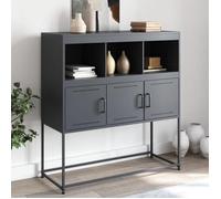 vidaXL Buffet, Armoire avec Compartiments, Placard avec Porte, Meuble de Rangement Chambre Salon Intérieur, Anthracite 846592