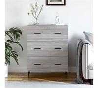 Vidaxl Buffet Sonoma Gris 69,5x34x90 Cm Bois D'ingénierie Gris