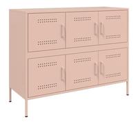vidaXL Buffet, Armoire avec Pieds et Compartiments, Placard avec Porte, Meuble de Rangement Salon Intérieur, Rose 843097