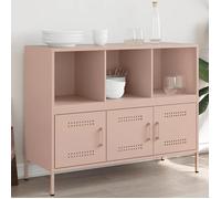 Vidaxl Buffet Rose 100,5x39x79 Cm Acier Multicolore