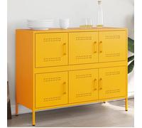 Buffet jaune moutarde 100,5x39x79 cm acier