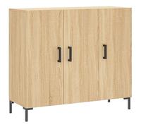 vidaXL Buffet, Armoire avec Pieds et Portes, Meuble de Rangement, Organisateur de Salon Intérieur, Moderne, Chêne Sonoma Bois d'Ingénierie