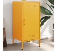 vidaXL Buffet, Armoire avec Pieds, Placard avec Porte, Meuble de Rangement Salon Chambre à Coucher Intérieur, Jaune Moutarde 843018