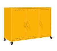vidaXL Buffet, Armoire avec Porte, Placard avec Rangement, Organisateur de Salle de Séjour Salon Maison Intérieur, Jaune 846683