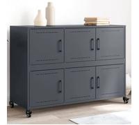 vidaXL Sideboard Anthracite 100,5x39x72 cm Acier