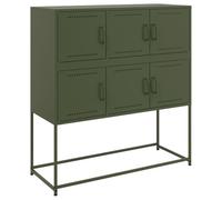 vidaXL Buffet, Armoire avec Porte, Placard avec Rangement, Organisateur de Salle de Séjour Salon Maison Intérieur, Vert 846600