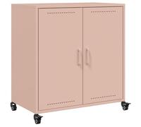 Vidaxl Buffet Rose 68x39x72 Cm Acier Multicolore