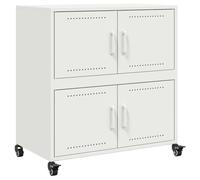 vidaXL Buffet, Armoire avec Porte, Placard avec Rangement, Organisateur de Salle de Séjour Salon Maison Intérieur, Blanc 846655
