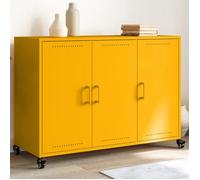 vidaXL Buffet, Armoire avec Porte, Placard avec Rangement, Organisateur de Salle de Séjour Salon Maison Intérieur, Jaune 846683