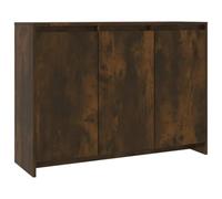 vidaXL Buffet, Armoire avec Portes, Meuble de Rangement, Organisateur de Salle de Séjour Salon Intérieur, Chêne Fumé Bois d'Ingénierie