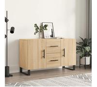 vidaXL Buffet, Armoire de Rangement avec Pieds, Meuble de Rangement, Organisateur Salon Salle de Séjour, Moderne, Chêne 828199