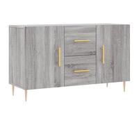 vidaXL Buffet, Armoire de Rangement avec Pieds, Meuble de Rangement, Organisateur Salon Salle de Séjour, Moderne, Sonoma Gris Bois d'Ingénierie