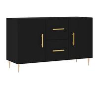 Vidaxl Buffet Noir 100x36x60 Cm Bois D'ingénierie Marron