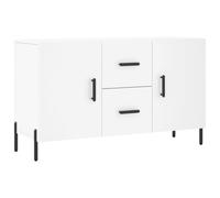 vidaXL Buffet, Armoire de Rangement avec Pieds, Meuble de Rangement, Organisateur Salon Salle de Séjour, Moderne, Blanc Bois d'Ingénierie