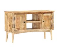 vidaXL Buffet Armoire de Rangement Commode Meuble de Rangement avec 2 Portes Salon Chambre Maison Intérieur 100x35x60 cm Bois de Manguier Massif
