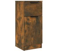vidaXL Buffet Armoire de Rangement Meuble de Rangement Armoire Latérale Salle de Séjour Salon Intérieur Chêne Fumé 30x30x70 cm Bois d'Ingénierie
